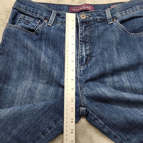 Gloria Vanderbilt Jeans Womens 10 SHORT Blue Amanda High Rise Slim Leg Stretch - Picture 13 of 16
